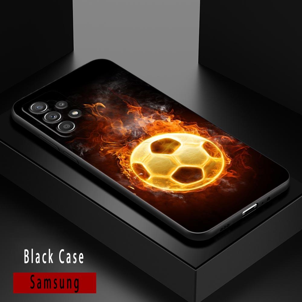 Football Passion Soccer Ball Case For Samsung Galaxy A14 A32 4G A33 5G Case A13 A23 A31 A02 A03 A22 A24 A02S Soft Silicone Cover
