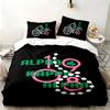 Alpha Kappa Alpha Sorority 3pc Set Perfect for Bedroom Use Comfortable Bedding Set Includes a Duvet Cover and Two Pillowcases Ideal Birthday or Christ