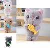 Plush Cat Keychain With Pp Cotton Filling For Bag Decor And Collectible Toy