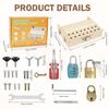 Wooden Screwdriver Board Toy Portable Screwdriver Board Learning Toy Educational Present for Travel 3 to 8 Years Old Kid