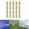 20Pcs Brass Misting Nozzles 3/16 Inch Thread Brass Nozzle Spray Sprinkler Head  Dust Suppression