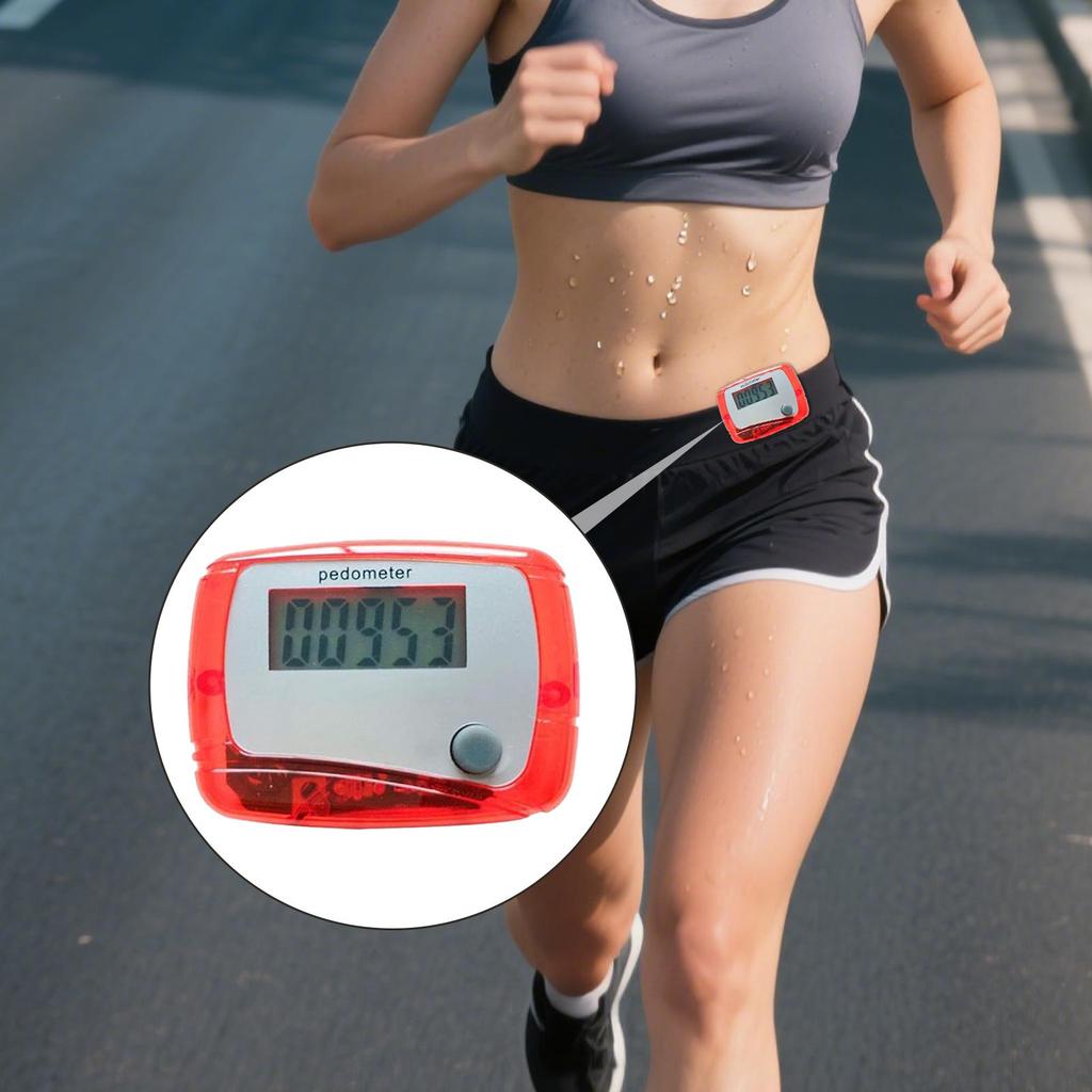 Steps Counter Mile Counter For Walking Daily Target Monitor Digital LCD Pedometer For Outdoor Hiking Running Workouts Adventures
