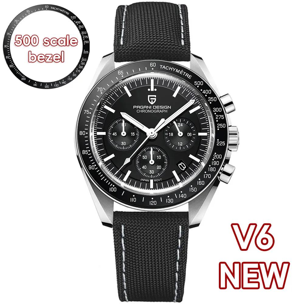 2026 New PAGANI DESIGN 1701 V5 Men's Watches Luxury Quartz Watch Men Sports Speed Chronograph AR Sapphire Glass 100M Waterproof