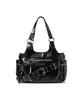 The Green Lab Eyelet Belt Shoulder Bag [Black]