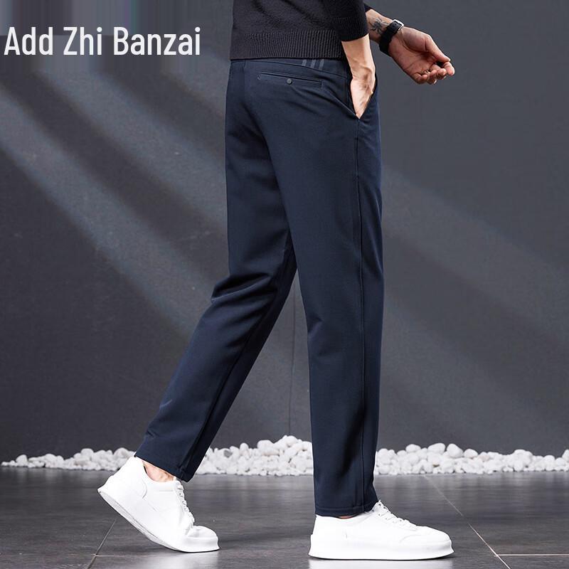 Zengzhi Men's 2025 Fall Loose Straight Business Casual Trousers