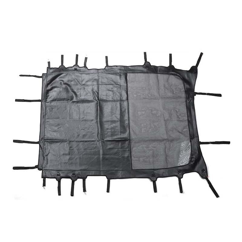 Sunshade Full Mesh Shade Top Anti-UV Leateher Top Cover for Jeep Wrangler JL 2018 Up  4-Door Version Provide UV Protection Car Accessories