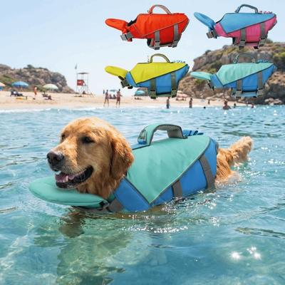 Verstellbare Hunde-Schwimmweste Reflektierende Streifen Sicherheitsweste Haustier Schwimmweste Poolnutzung