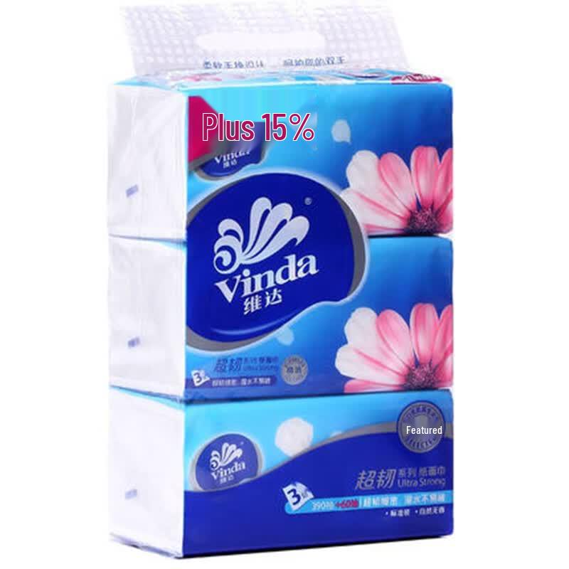 Vinda Super Tough 3-Ply Facial Tissues