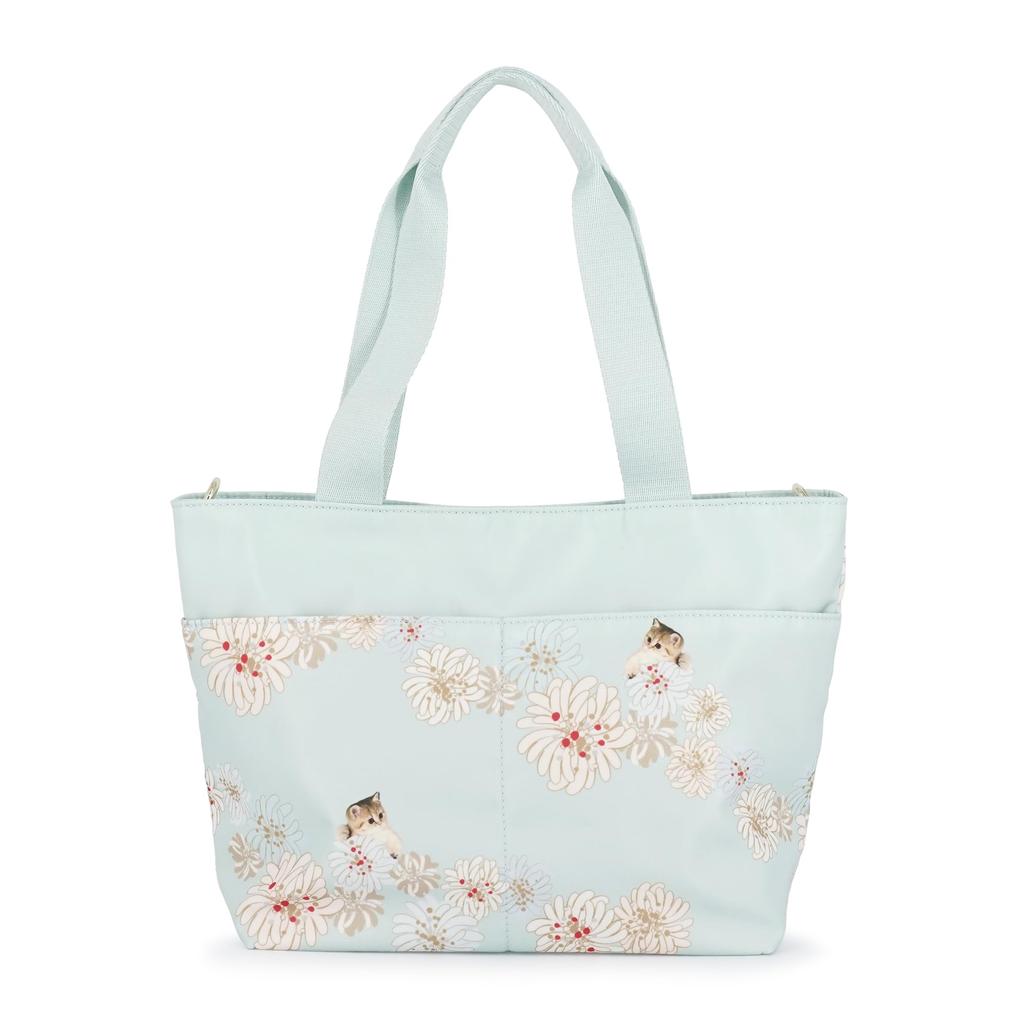Paul Joe Tote Bag Chrysantheme Nounette Mint & 2-Way & PJA-B1358