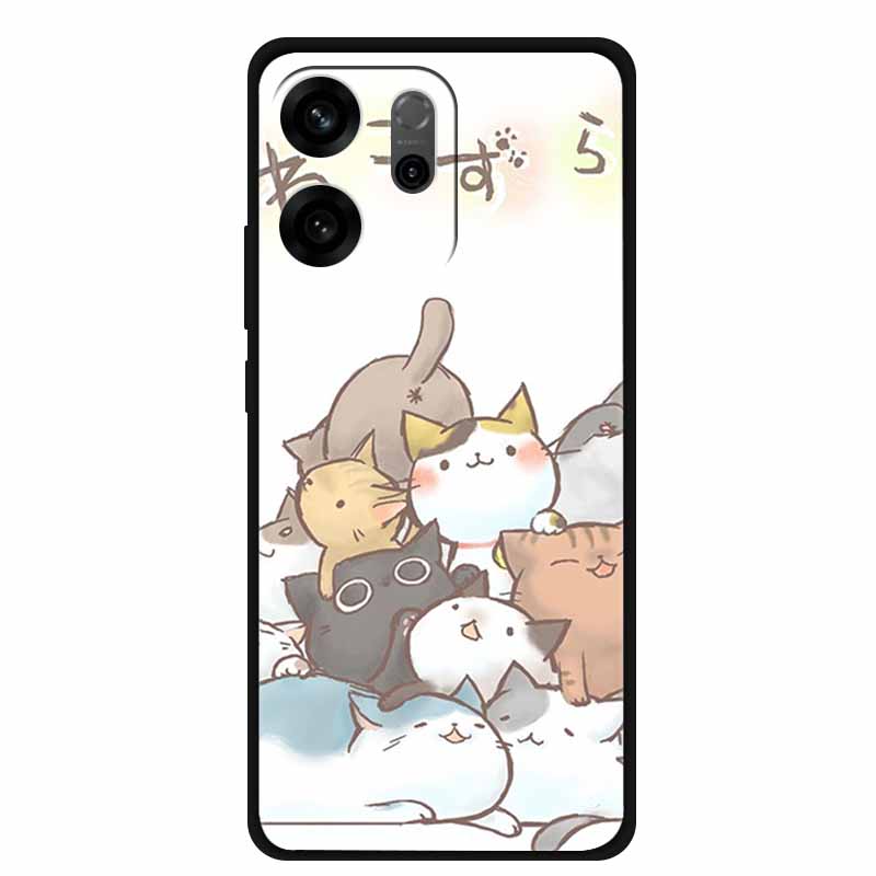 For Oppo Reno14 F Case 3D Flowers Emboss Phone Cases for Oppo Reno 14 F Reno14F 5G Back Protective Covers Soft Silicone Bumper