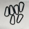 10pcs Black Aluminum Carabiner D-Ring Key Chain Clip Camping Keyring Snap Hook Outdoor Travel Kit Camping Equipment