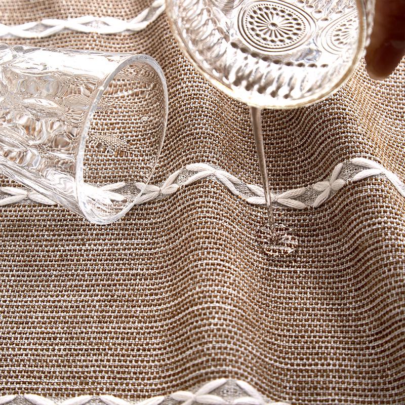 Cross-Border Hot-Selling Fresh Cotton Linen Tablecloth: Wash-Free, Waterproof, and Oil-Proof - Perfect for Household and Coffee Tables