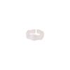 S925 Sterling Silver Brushed Bead Edge Ring for Women - Japanese & Korean Minimalist Design