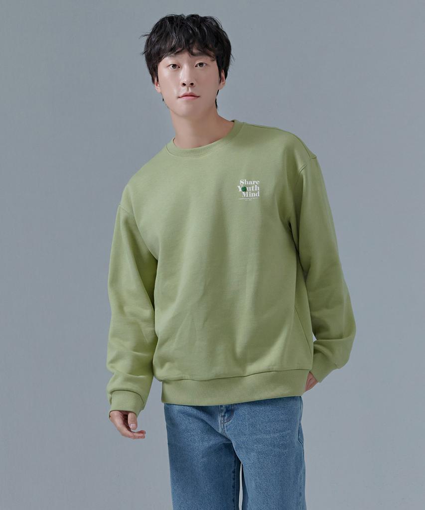 CHASECULT Unisex Chest Graphic Fleece Sweatshirt-Cfzu5106C0H