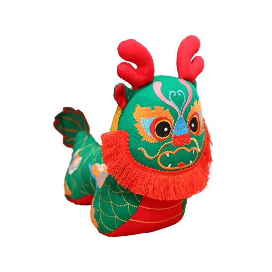 Pandantiv din pluș dragon în stil popular chinezesc Drăguț Zodiac Dragon păpușă Plushie Mascota Anului