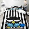 Bad Badtz-Maru Anime, Home Bedroom Comforte Nordic Polyester Material, Suitable for Children and Adults, 3-piece Set