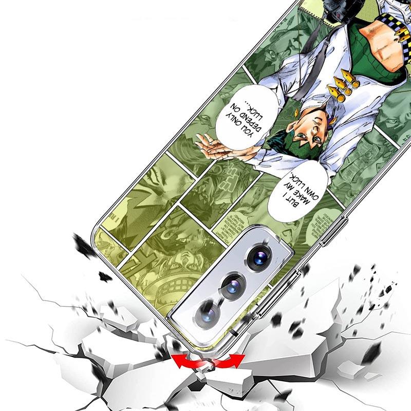 JoJo Bizarre Adventure Anime Case Phone Cover for Samsung Galaxy S24 S25 Ultra S23 Plus S22 + S21 S20 FE S10 S25Plus Trend Funda