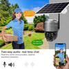 New 5MP HD Solar Camera 4G/WIFI Outdoor 4G Sim Built-in Battery Telecamera PTZ Auto Tracking Home Security Protection CCTV Camera