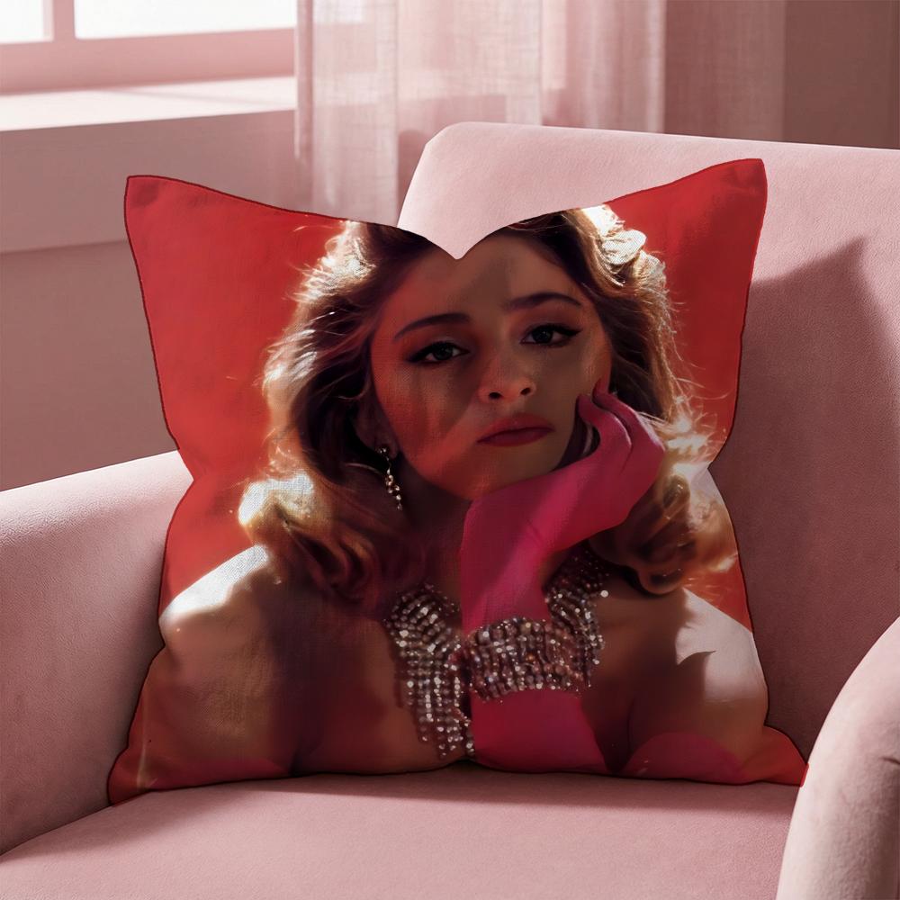 M-Madonna Singer Cushion Cover Multi-Scene Pillow Cover For Home & Car - Reversible, Soft & Durable For Daily Use