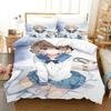 Luxury New 3D Print Anime Kotoko Iwanaga Kyokou Suiri Bedding Set Duvet Cover Bed Set Quilt Cover Pillowcase Queen Boys Adult