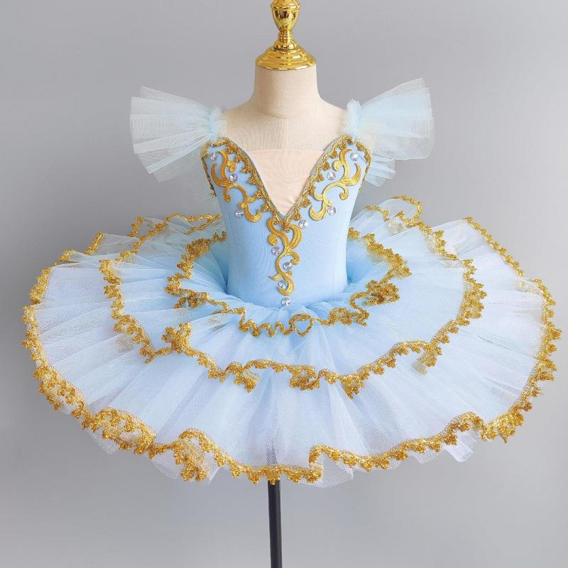 Toddler Sequined White Ballet Tutu Dress Girls Jazz Dance Costumes Children Ballerinas Tutu Outfits Kids Ballroom Dance Clothes