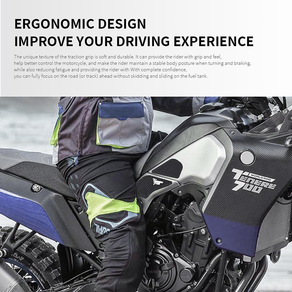 

Аксессуары для мотоциклов, боковая накладка на топливный бак для YAMAHA Tenere 700 T700 XTZ700, защитные накладки на бак, наклейки на колено, тяга