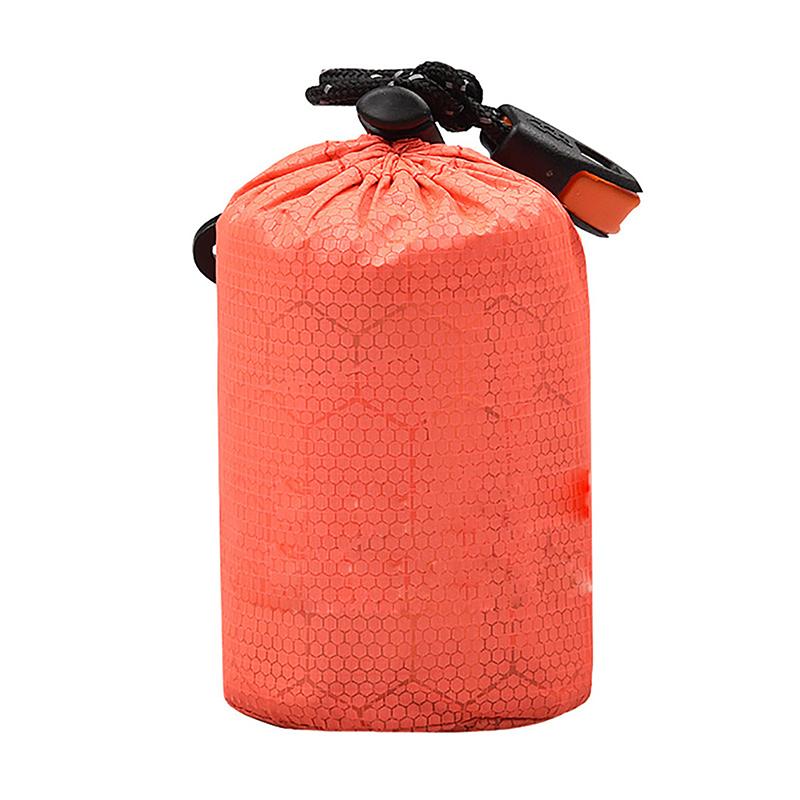

Cross Border Single Person Outdoor 213 * 91Cm Sleeping Bag Pe Aluminum Film Sports Emergency Tent Sleeping Bag Warmth Emergency
