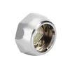 5Pcs Round Tube Clothes Rod Octagonal Flange Holder Base Wardrobe Tube Bracket (25mm Diameter)