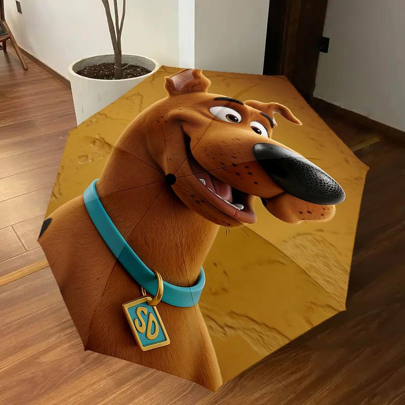 1PC Warner Scooby-doo Sd Automatic Open/Close Umbrella with Windproof, 52-Rib Sturdy Canopy, Durable Ribs1269A