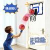 Kids' Basketball Hoop, IndoorOutdoor Toy with Automatic Scoring, Sound Effects, Hanging Door, Holds 4 Basketballs, Folds for Easy Storage,