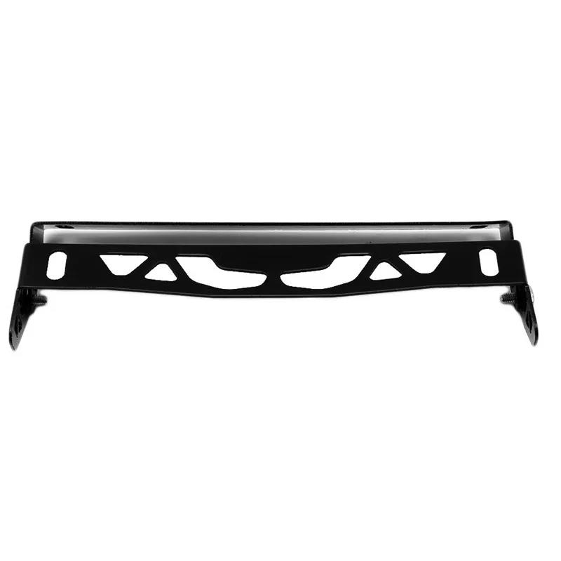 Aluminum Car License Plate Frame - Adjustable Rotating Holder For Solid Number Plates With Racing Design 
