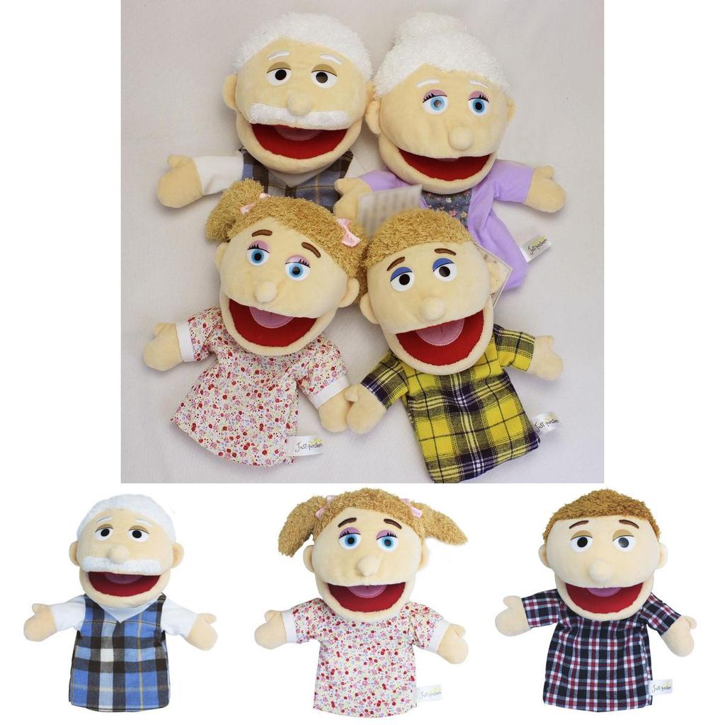 Creative Open Mouth Full Family Hand Puppet Plush Doll Toy For Roleplaying And Storytelling