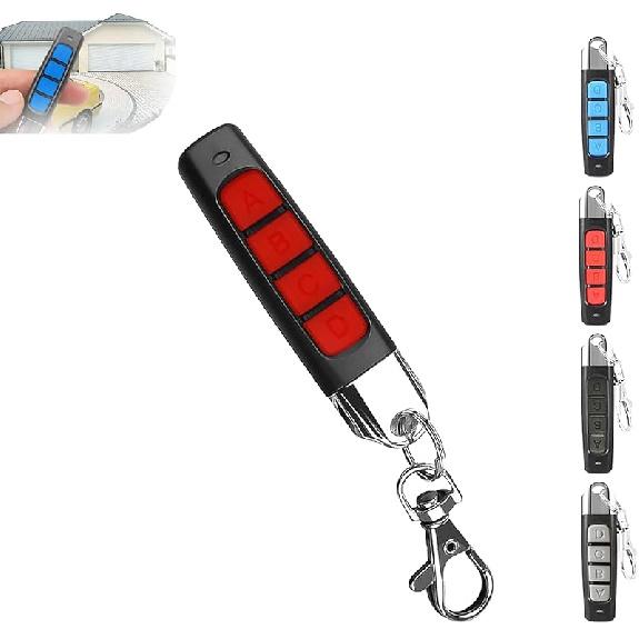 4-in-1 Remote Control Duplicator, Remote Control Duplicator for Cars, Wireless Cloning Key Fob Duplicator, 433MHz Copy Remote Controller, Universal