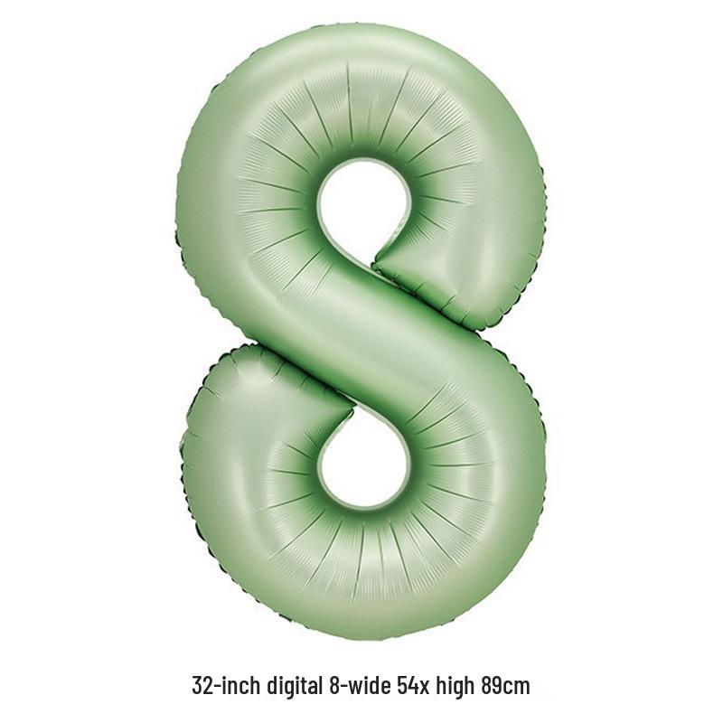 32-Inch White Number '40' Birthday Balloon, Aluminum Foil Party Decoration Prop