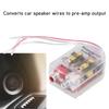 12V Car Stero Radio Converter Speaker High to Low RCA Line Amplifier Audio Impedance Adapter