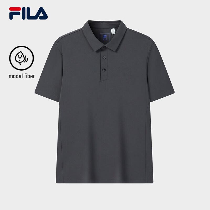 FILA Men s Knitted Short-Sleeve Polo Shirt L