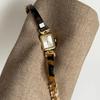 Tiger eye Stone Amber Small Gold Watch Bracelet for Women, Light Luxury, Retro Fashion, Quartz Watches for Women Gift Collection