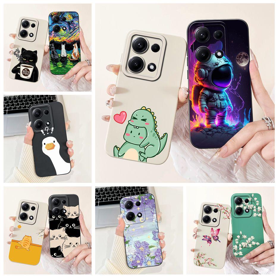 For Xiaomi Redmi Note 14S Case 6.67'' Cute Cat Dinosaur Cartoon Cover Matte Phone Case For Redmi Note 14S Note14S 4G Soft Fundas