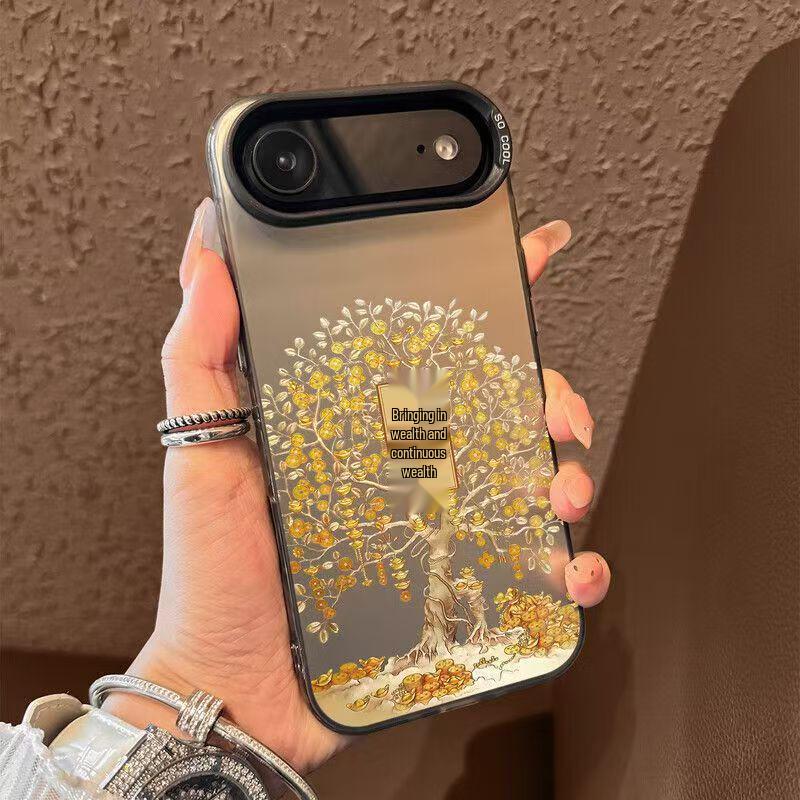 

Серебристый чехол премиум-класса для iPhone 17 Air/Pro/Pro Max для привлечения богатства iPhone 7Plus/8Plus