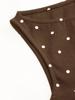 Retro Korean Polka Dot Backless Tank Top – Summer Style Slimming Sleeveless Strappy Top for Women