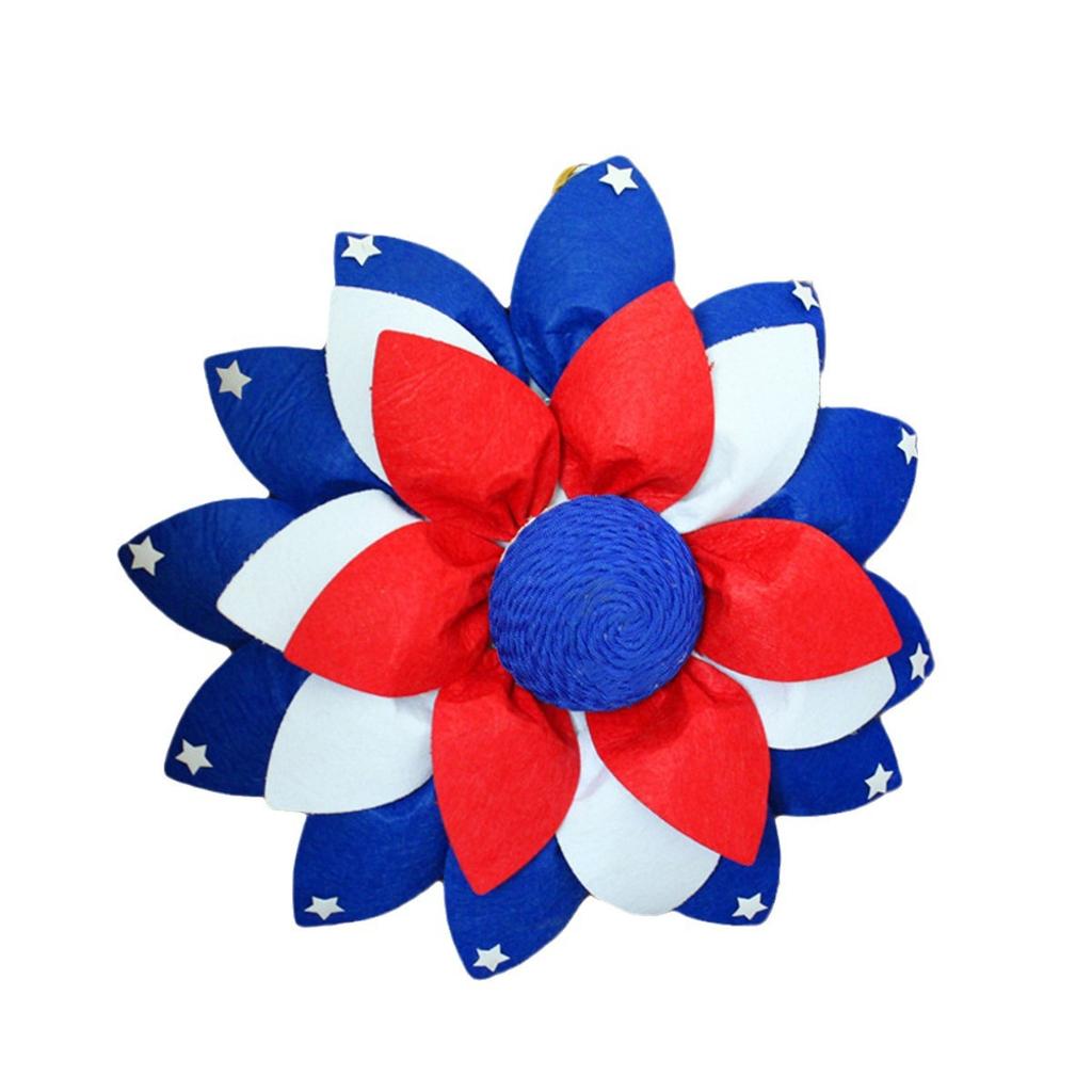 Creative Independence Day Atmosphere Wreath Door Hanging Outdoor Courtyard Decoration Vine Circle Festival Party Wall Hanging