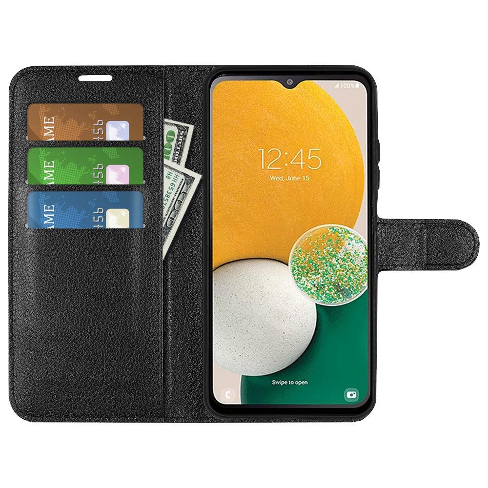 

Stand Case for Samsung Galaxy A14 5G/4G Wallet Case Scratch-resistant PU Leather Folio Flip Phone Cover Black