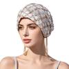 Satin Polyester Fringe Headscarf With Beaded Tassels For Fashionable Women