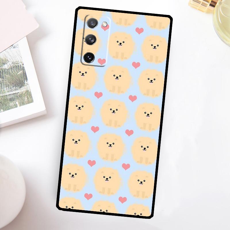 

Pomeranian Watercolor Dog Phone Case For Samsung Galaxy S23 S24 Ultra S22 S20 S21 FE Note 20 10 S8 S9 S10 Plus Cover Galaxy S22