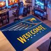 West Coast Eagles Logo Rug, Non-slip Rug, Suitable for Living Room, Bedroom, Game Room, Computer Room and Home Décor.