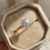 CopperGorgeous Shiny Zircon Round Rings for Women Anniversary Marry Luxury High Quality Fine Jewelry Gift