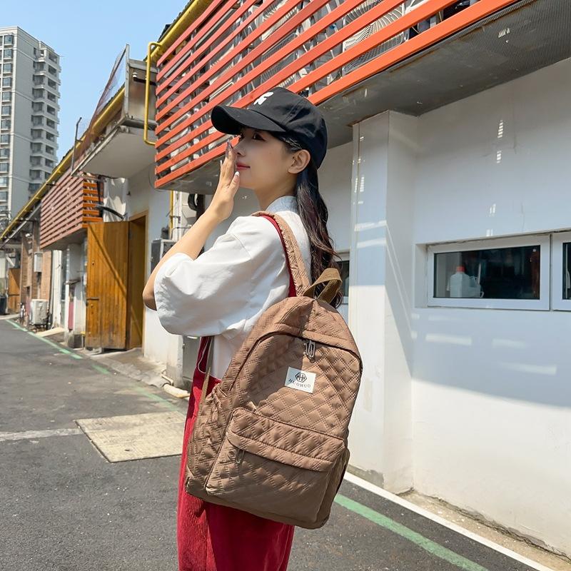 Schoolbag1011 New Trend Fashion Backpack Casual Simple Versatile Computer Backpack Large Capacity Chinese College Student School Bag