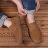 23 New Sneakers Lace Up Cow Suede Flat Walking Thick Soled Shoes Men's Casual Leather Shoes Fashion British Style Luxury Loafers