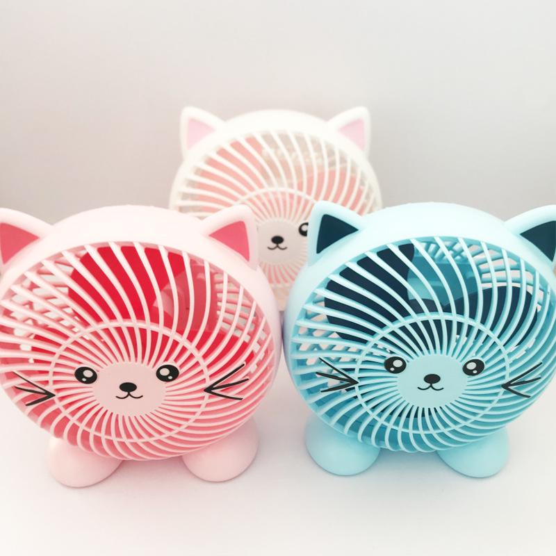 June 1st Cartoon USB Desktop Fan - Cute, Mini, Portable for Dorm or Office