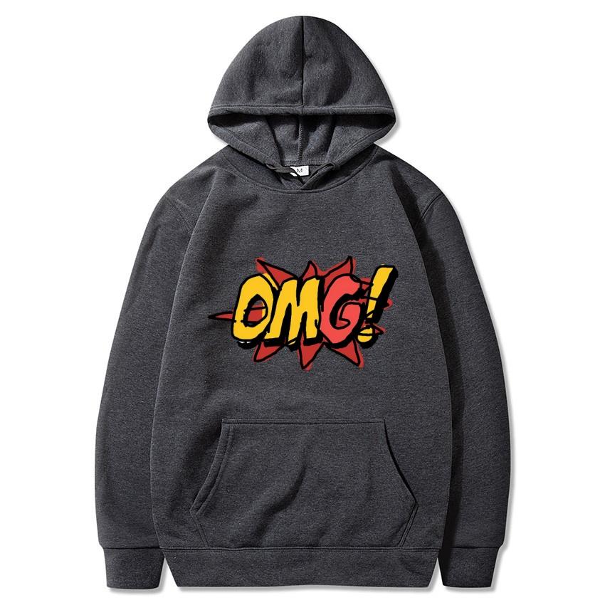 My God 2025 Autumn/Winter Printed Hoodie, Daily Casual Pullover, Classic Top, Harajuku Street Wear, Fashionable Warm Hoodie